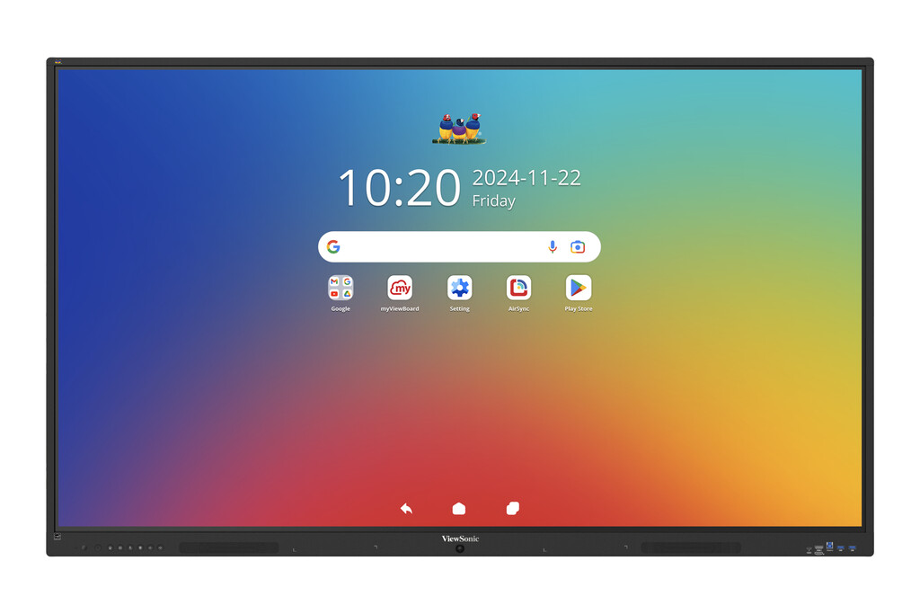 Viewsonic IFP 65IN 4K ANDROID 16 EDLA 64 interactief whiteboard 165,1 cm (65") 3840 x 2160 Pixels Touchscreen
