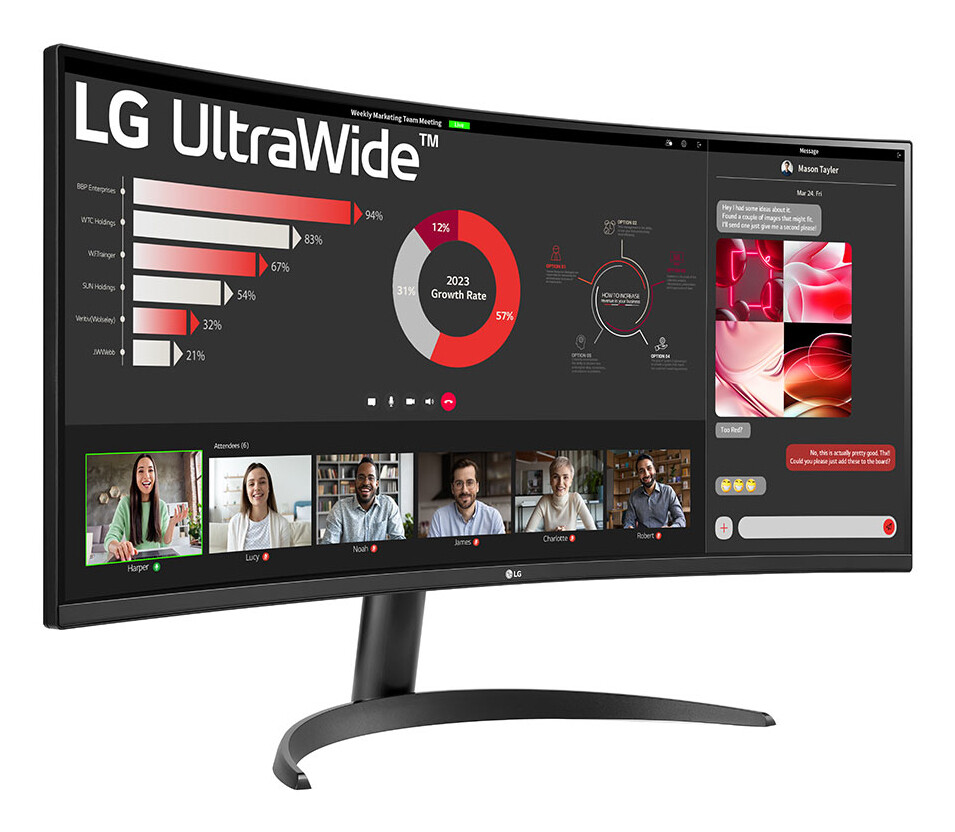 LG 34WR50QK-B computer monitor 86,4 cm (34") 3440 x 1440 Pixels Wide Quad HD Zwart - Afbeelding 4