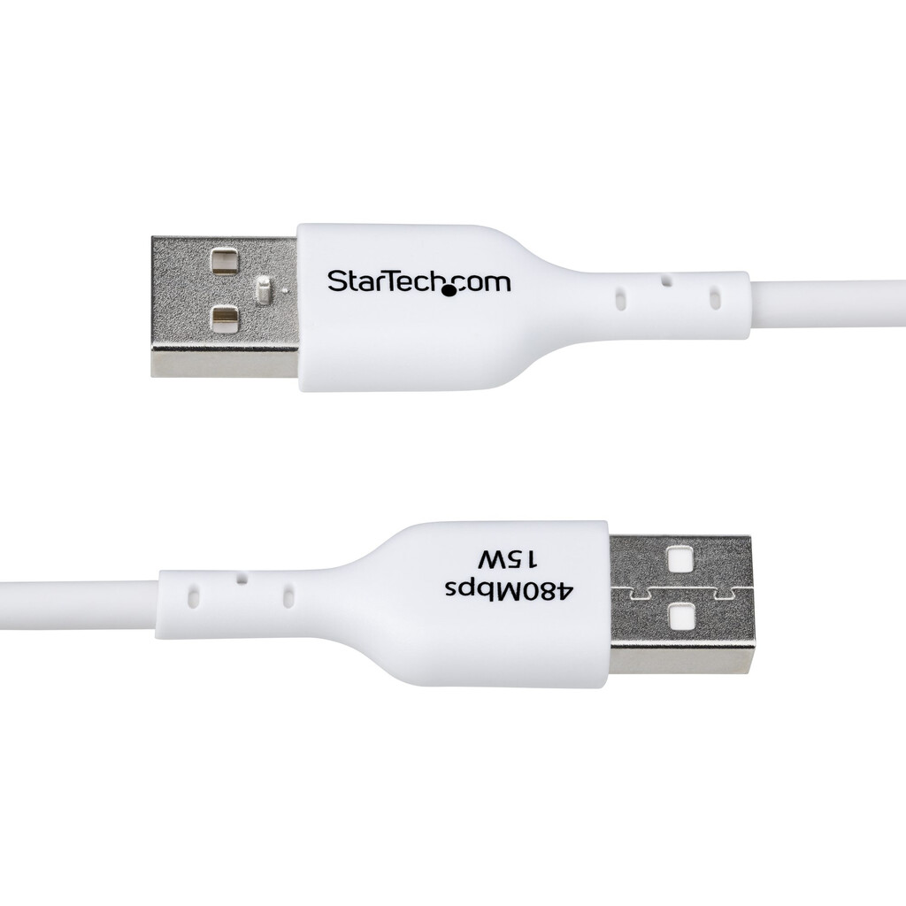 StarTech.com 2m USB-A naar USB-C Laadkabel, Charge & Sync, 3A, USB 2.0, TPE Mantel - Witte USB Oplaadkabel - Afbeelding 4