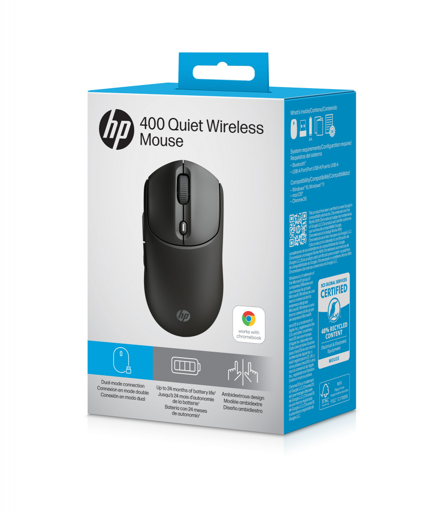 HP 400 Quiet Wireless Mouse - Afbeelding 4