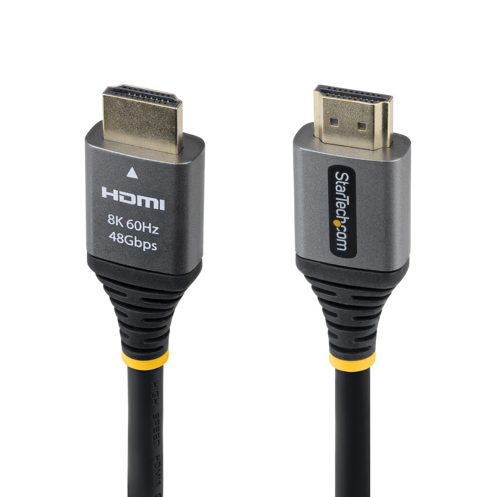 StarTech.com 30cm Gecertificeerde Ultra High Speed HDMI Kabel, 8K 60Hz/4K 120Hz, HDMI 2.1, HDR10+/eARC, 48Gbps, 8K HDMI, Monito