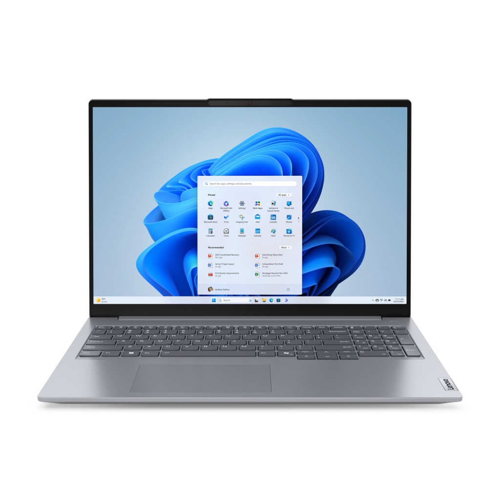 Lenovo ThinkBook 16 G7 ARP AMD Ryzen™ 5 7535HS Laptop 40,6 cm (16") WUXGA 16 GB DDR5-SDRAM 512 GB SSD Wi-Fi 6E (802.11ax) Window