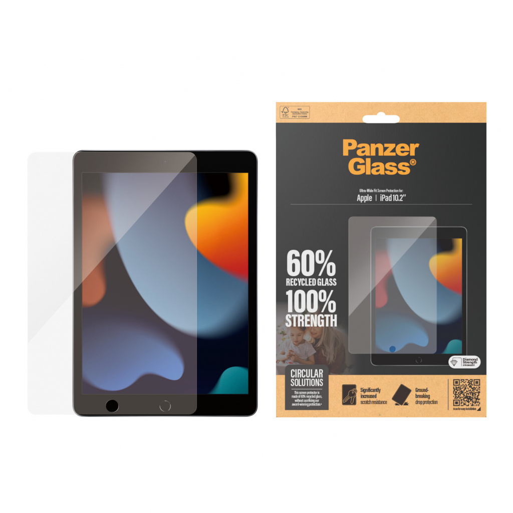 PanzerGlass ® Screen Protector iPad 10.2'' (2019-2021) | Ultra-Wide Fit Doorzichtige schermbeschermer Apple 1 stuk(s) - Afbeelding 2
