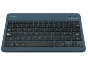 Mobilis 001284 toetsenbord voor mobiel apparaat AZERTY Frans Bluetooth Blauw