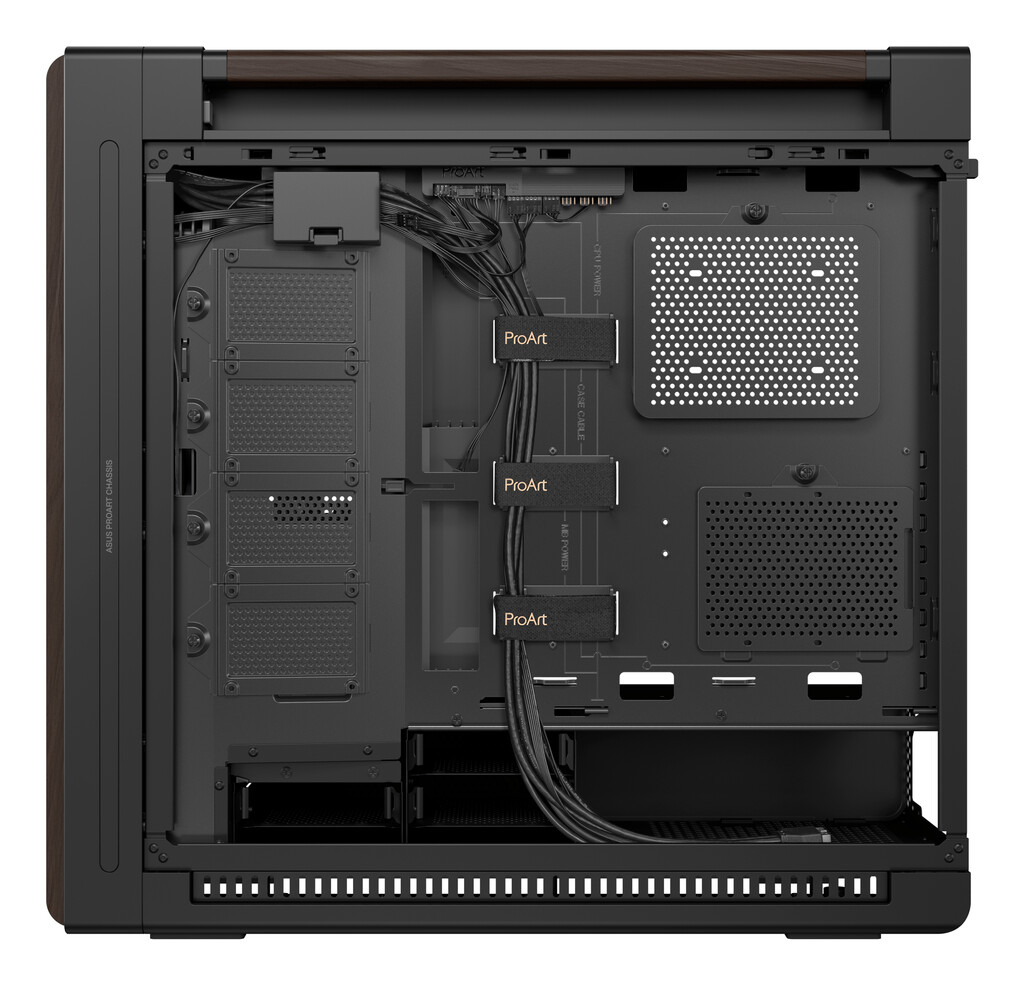 ASUS ProArt PA602 Wood Edition Modern Black - Tempered Glass Panel Midi Tower Zwart, Hout - Afbeelding 8