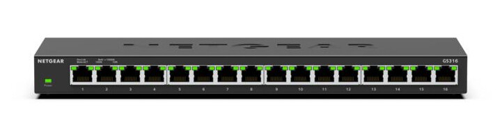 NETGEAR GS316 Unmanaged L2 Gigabit Ethernet (10/100/1000) Zwart - Afbeelding 2
