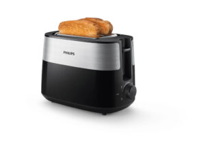 Philips Daily Collection HD2516/90 Broodrooster - 2 sneetjes, brede opening, metaal