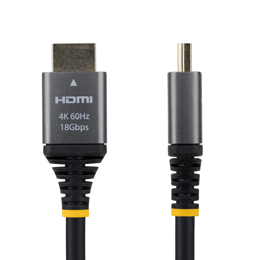 StarTech.com 1,5m Premium Gecertificeerde High Speed HDMI Kabel, 4K 60Hz/1440p 144Hz, HDMI 2.0 Kabel, HDR10/ARC, 18Gbps, 4K HDMI - Afbeelding 2