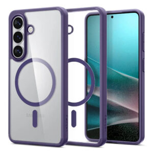 Spigen Ultra Hybrid (MagFit) mobiele telefoon behuizingen 17 cm (6.7") Hoes Transparant, Paars