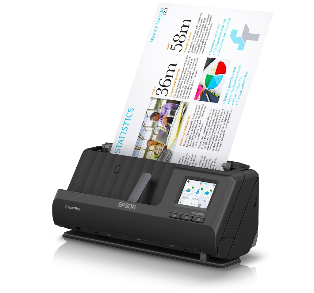 Epson ES-C380W compacte A4-documentscanner met Wi-Fi-connectiviteit en U-traject - Afbeelding 4
