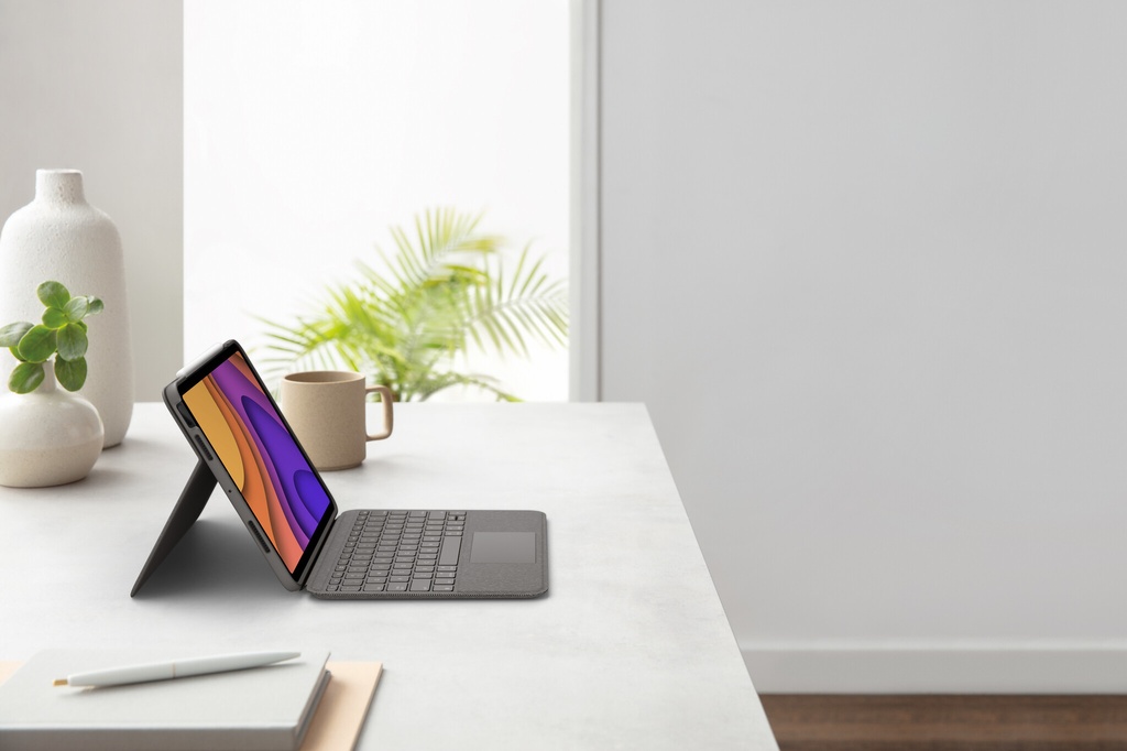 Logitech Folio Touch QWERTY Scandinavisch Smart Connector Grijs - Afbeelding 23