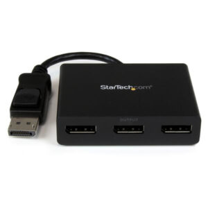 StarTech.com 3-Port DisplayPort 1.2 Splitter, DisplayPort naar 3x DP Multi-Monitor Adapter, Dual 4K 30Hz en 1080p 60Hz Computer