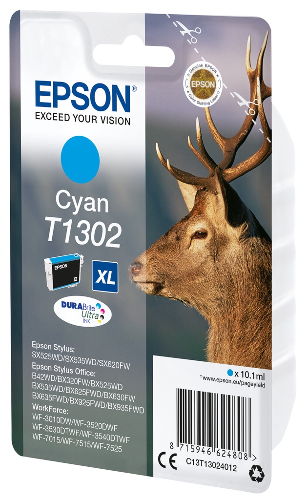 Epson Stag T1302 Hert DURABrite Ultra afzonderlijke cyaan inkt