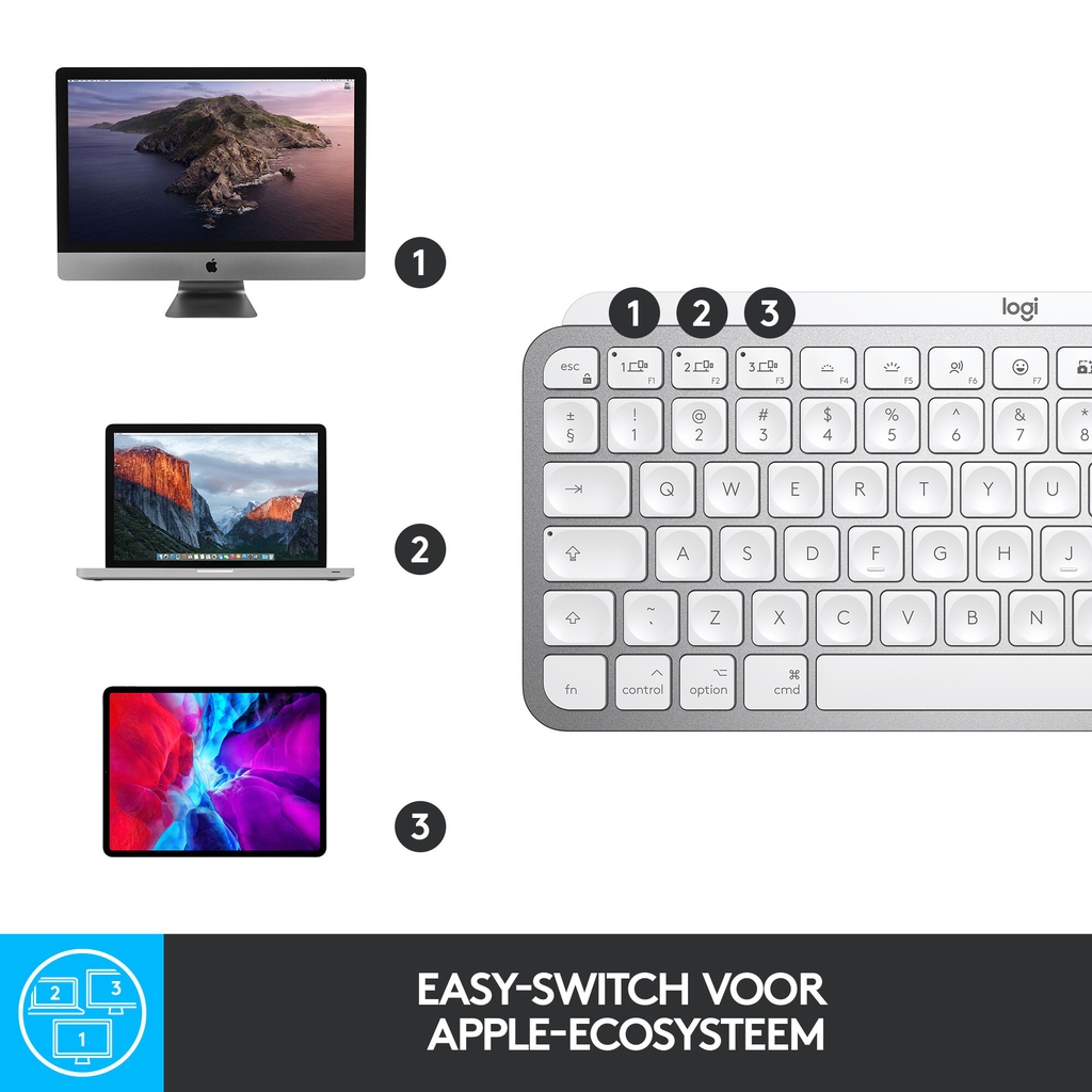 Logitech Master 920-010520 toetsenbord Kantoor Bluetooth AZERTY Frans Grijs - Afbeelding 10