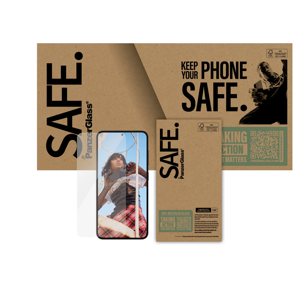 PanzerGlass SAFE. by ® Screen Protector Samsung Galaxy S25 | S24 | Ultra-Wide Fit Doorzichtige schermbeschermer 1 stuk(s) - Afbeelding 2