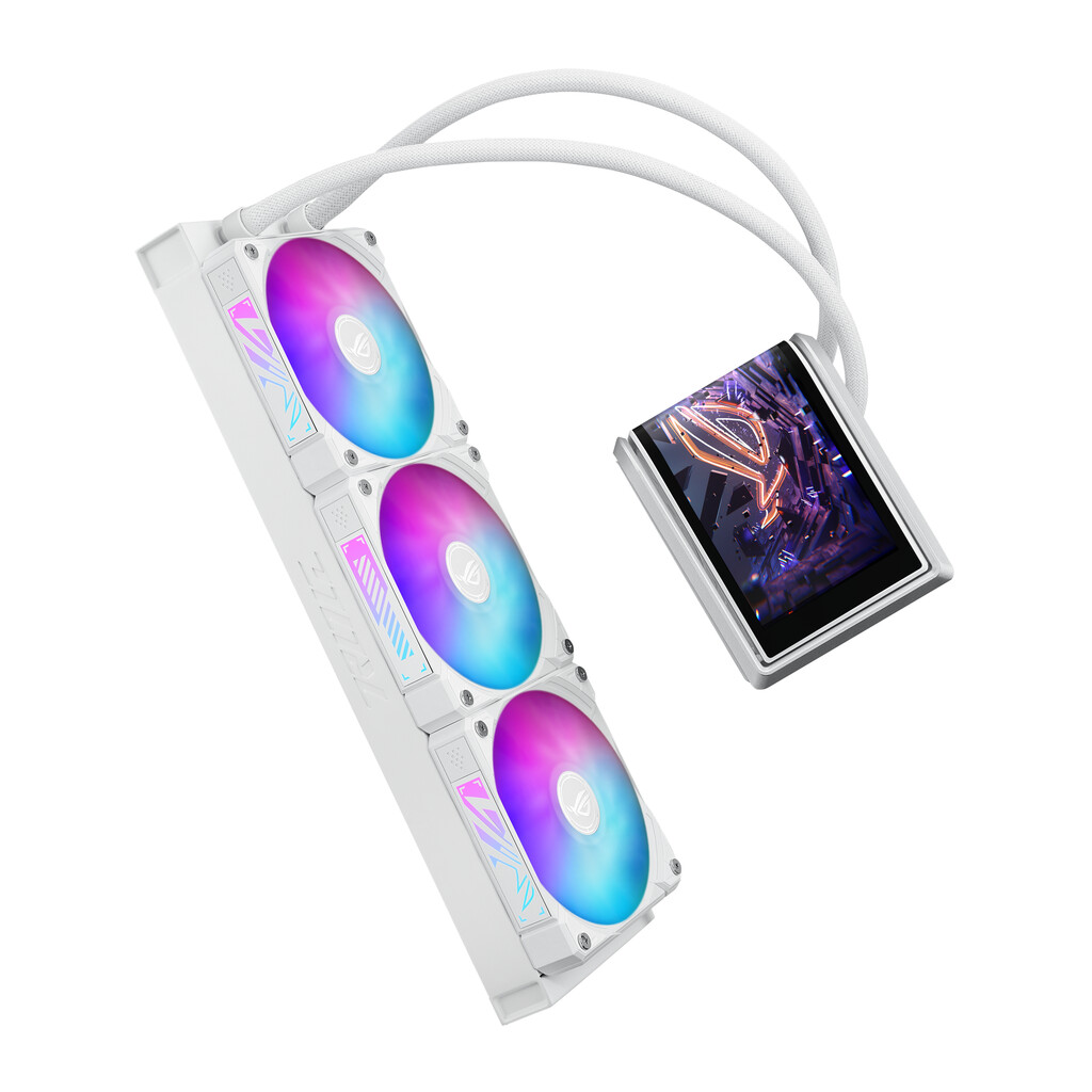 ASUS ROG RYUO IV 360 ARGB WHT Processor Alles-in-één vloeistofkoeler 12 cm Wit - Afbeelding 8