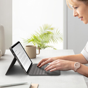 Logitech Folio Touch QWERTY Scandinavisch Smart Connector Grijs - Afbeelding 14