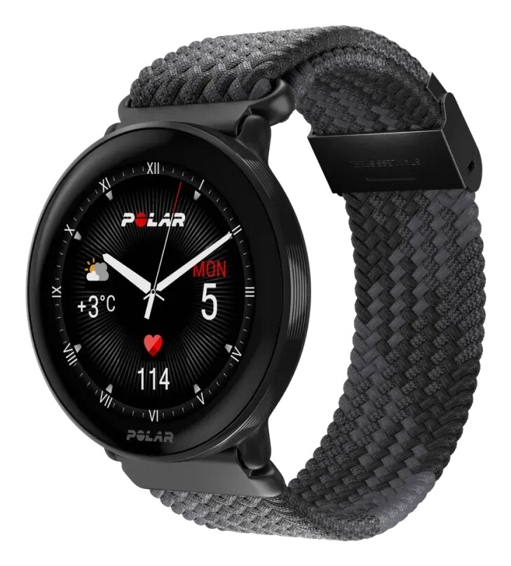 Polar 900111828 smartwatch / sport watch 3,25 cm (1.28") AMOLED 416 x 416 Pixels Touchscreen Zwart GPS - Afbeelding 3