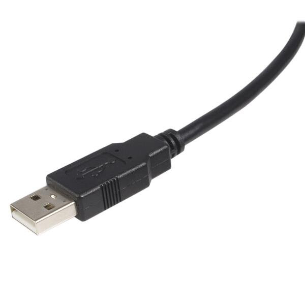 StarTech.com 1,8m gecertificeerde USB 2.0 A naar B kabel M/M zwart - Afbeelding 2
