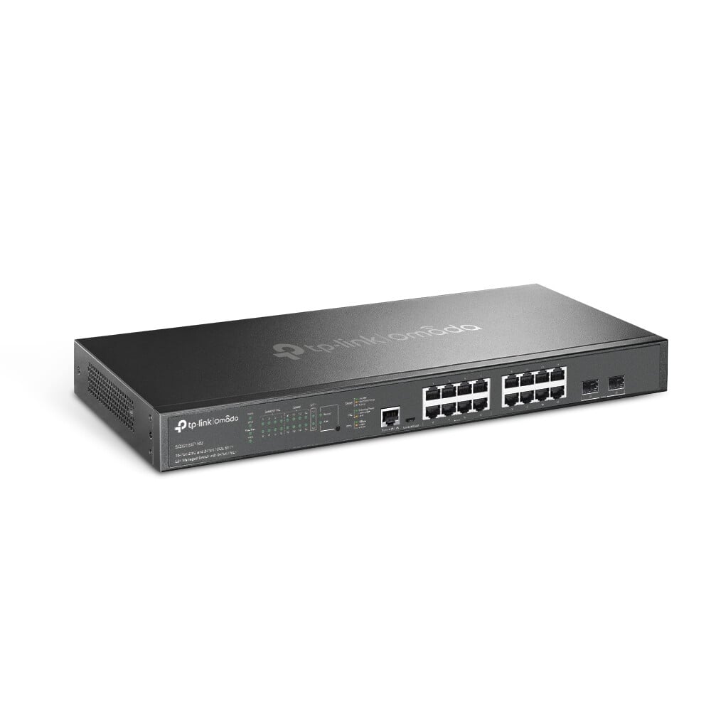 TP-Link Omada SG3218XP-M2 netwerk-switch Managed L2+ 2.5G Ethernet (100/1000/2500) Power over Ethernet (PoE) 1U Zwart - Afbeelding 2