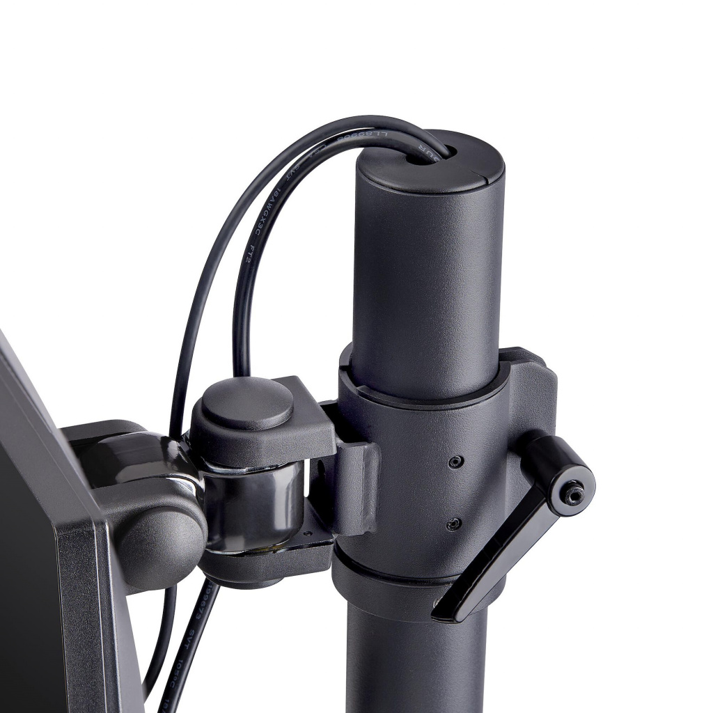 StarTech.com Monitorstandaard voor Twee Verticaal Gestapelde Schermen, Dual 49", Max 32kg, C-Klem, Quick-Release VESA Systeem, W - Afbeelding 5