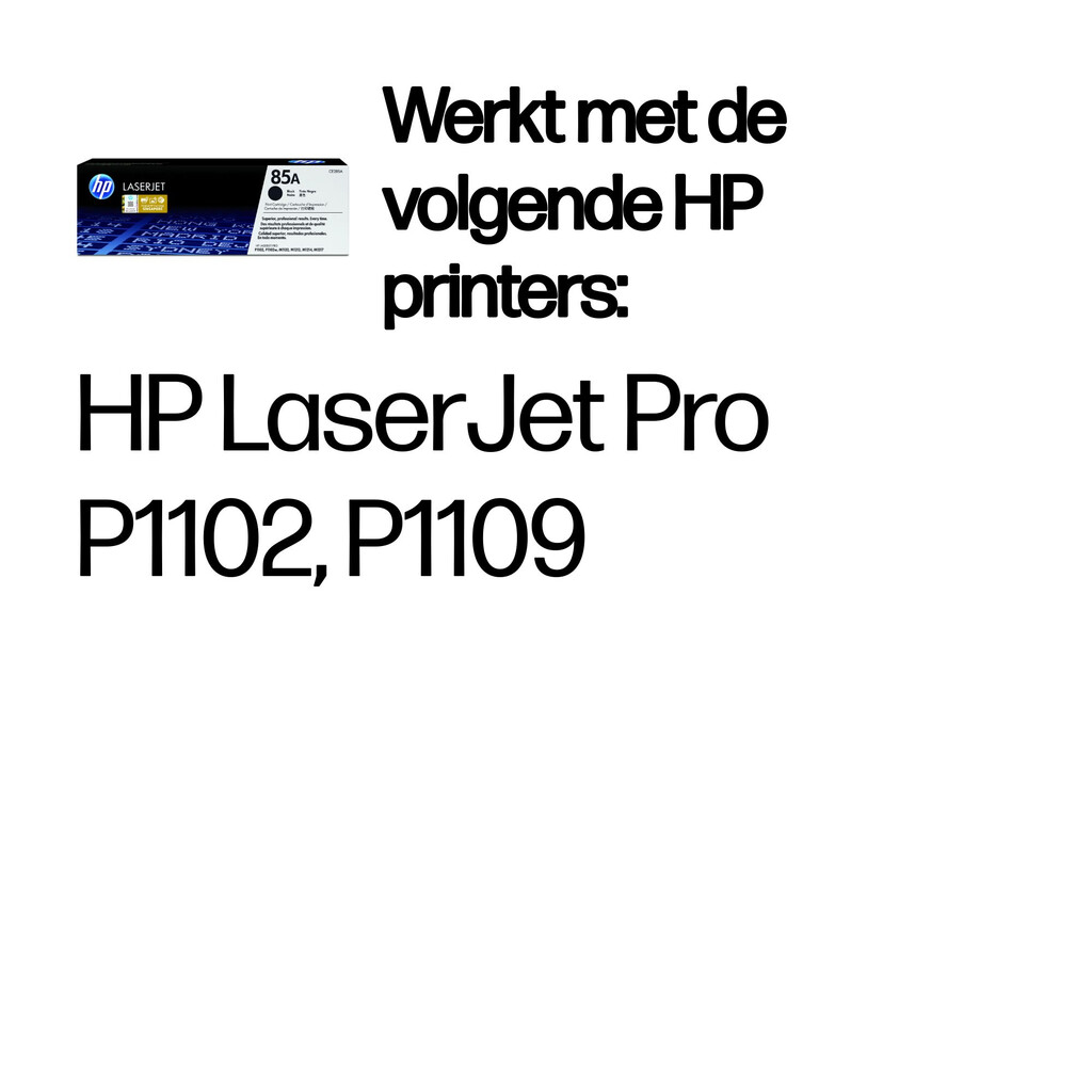 HP 85A originele zwarte LaserJet tonercartridge - Afbeelding 2