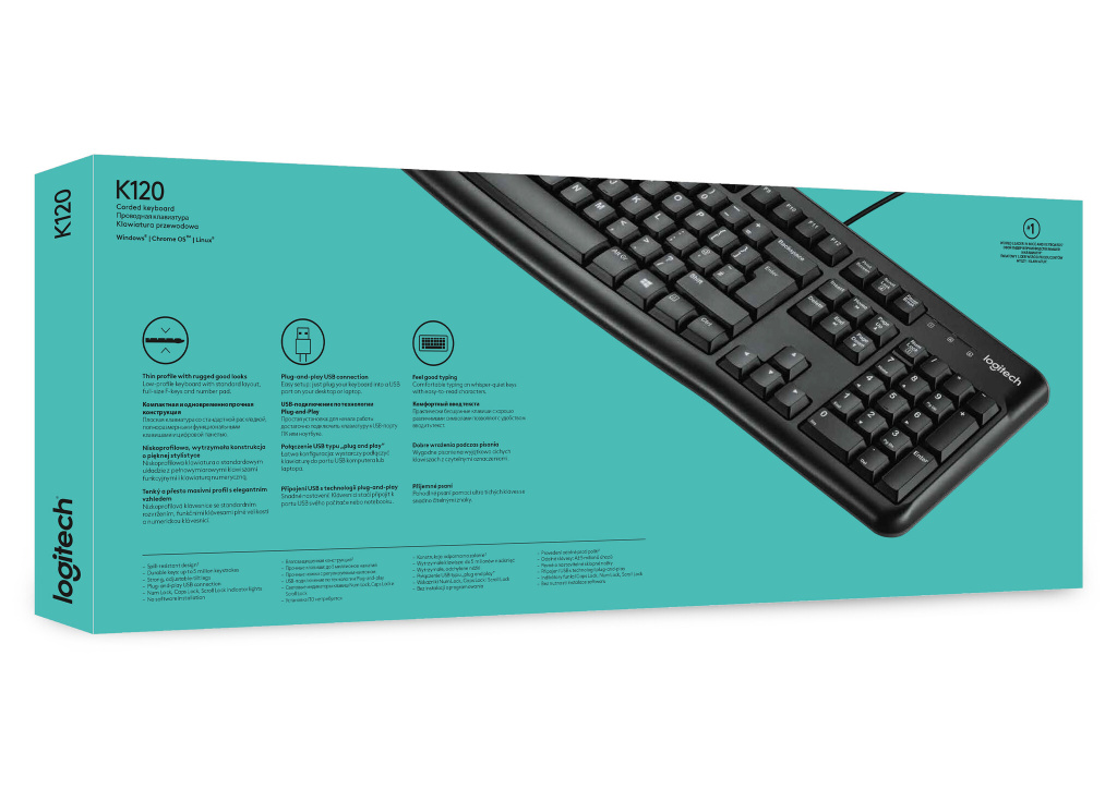 Logitech Keyboard K120 for Business toetsenbord Universeel USB AZERTY Frans Zwart - Afbeelding 10