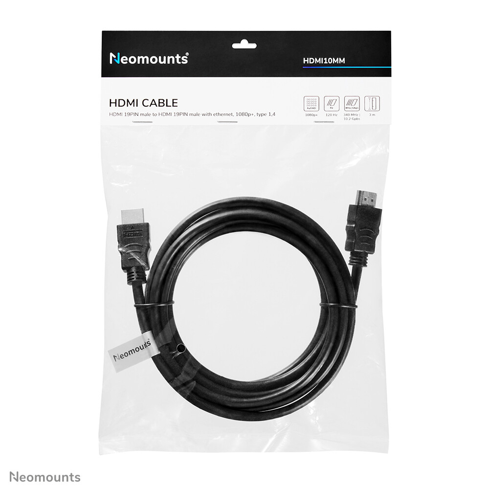 Neomounts HDMI10MM HDMI kabel - 3 meter - Afbeelding 4