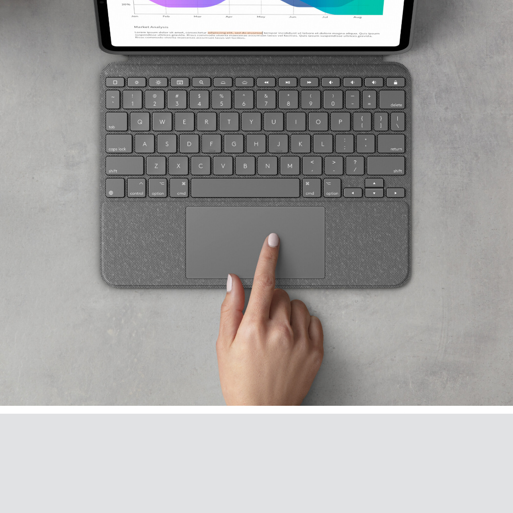 Logitech Combo Touch for iPad Pro 11-inch (1st, 2nd, and 3rd generation) - Afbeelding 4