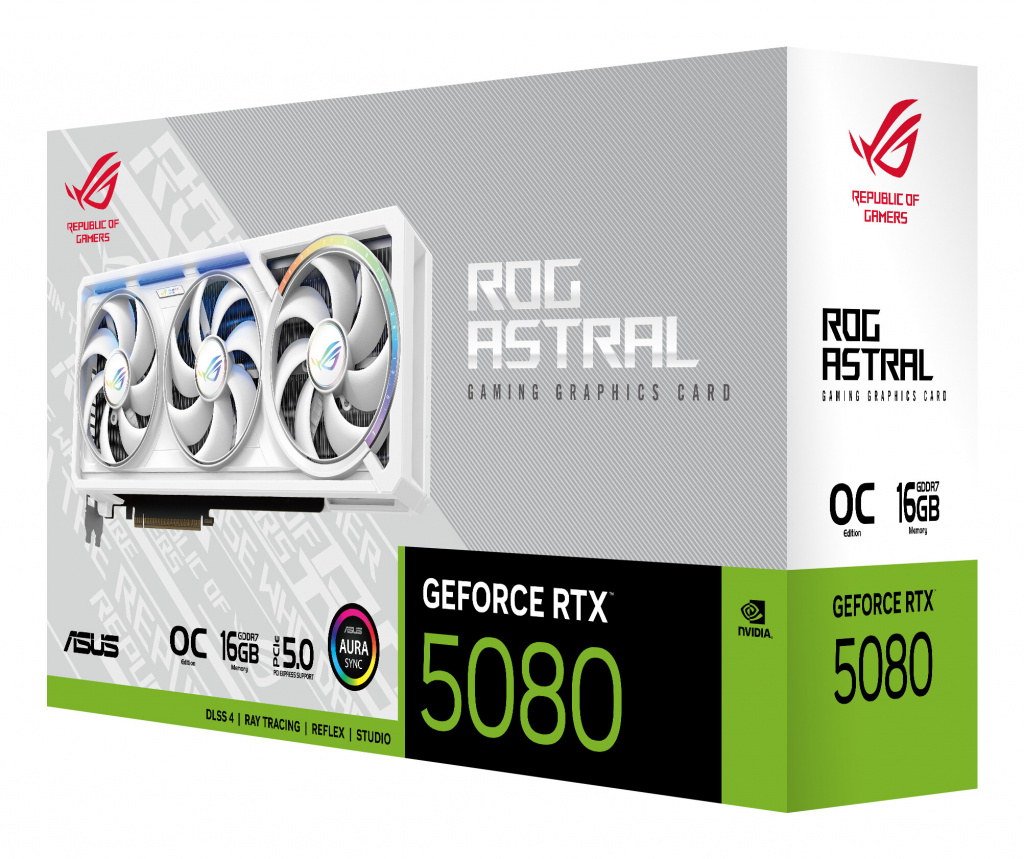 ASUS ROG Astral - -RTX5080-O16G-WHITE NVIDIA GeForce RTX 5080 16 GB GDDR7 - Afbeelding 8