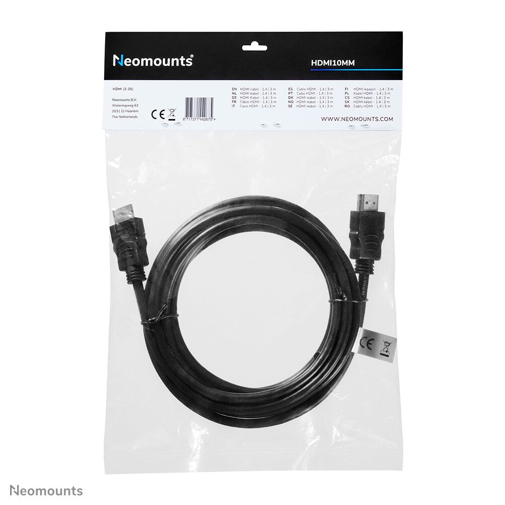 Neomounts HDMI10MM HDMI kabel - 3 meter - Afbeelding 5