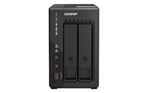 QNAP QVP-21C data-opslag-server Opslagserver Tower Intel® Celeron® J6412 8 GB DDR4 0 TB QVR Pro Zwart