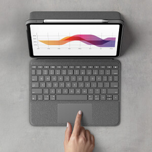 Logitech Folio Touch QWERTY Scandinavisch Smart Connector Grijs - Afbeelding 12
