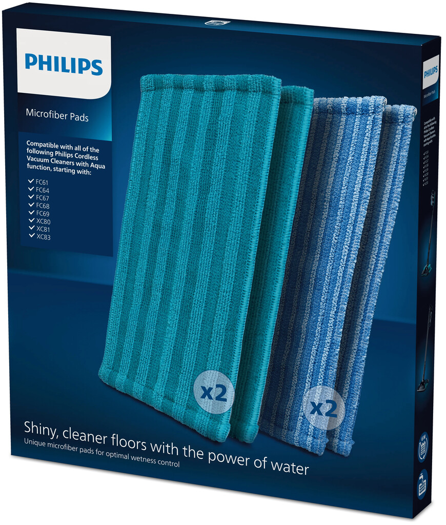 Philips Rechargeable Stick Accessory XV1700/01 Microvezelpads