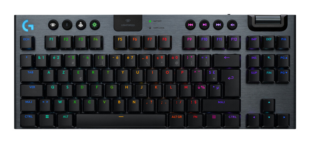 Logitech G G915 X LIGHTSPEED toetsenbord Gamen USB + RF Wireless + Bluetooth AZERTY Frans Zwart