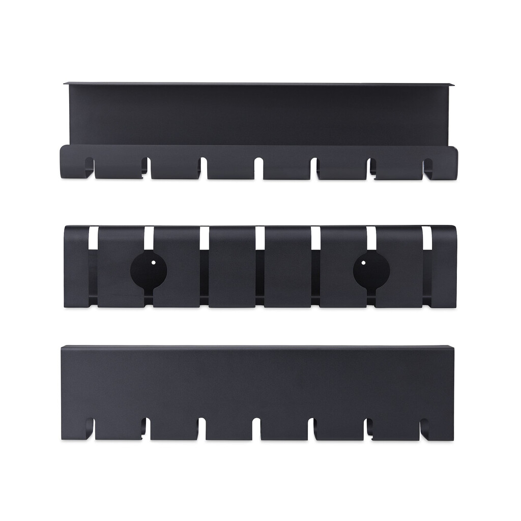 StarTech.com 2-Pack Kabelmanagement Tray voor onder bureau, 106cm (53cm per tray), Metalen Kabelgoot, Sleufontwerp, Schroefmont - Afbeelding 3