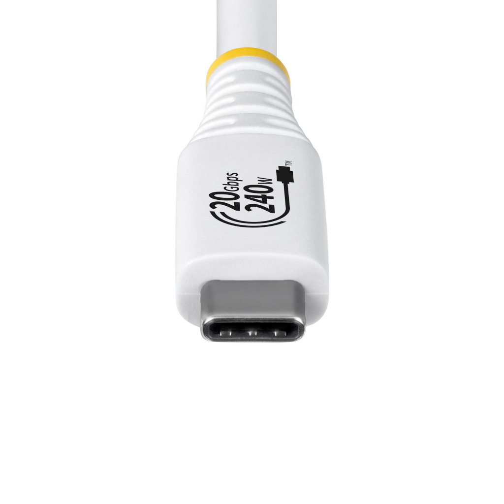StarTech.com 2m USB4 Kabel, 20Gbps, USB-IF Gecertificeerde USB-C Kabel, 240W PD EPR, 4K 120Hz DP 1.4, TPE Mantel, USB Type-C Kab - Afbeelding 4