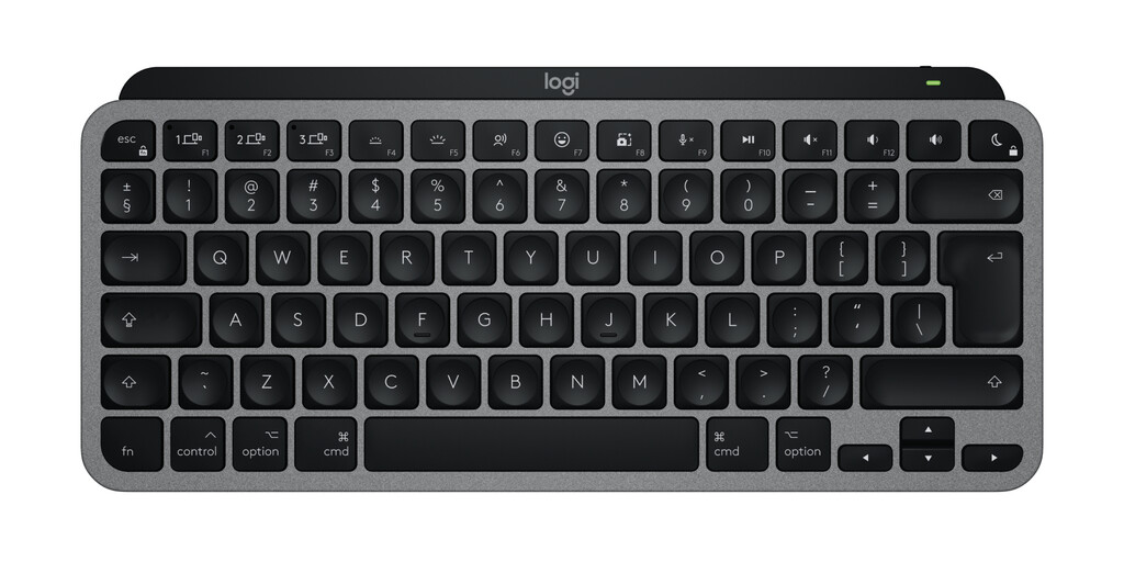 Logitech Master MX Keys Mini For Mac toetsenbord Thuis/Werk Bluetooth QWERTY US International Zwart, Grijs