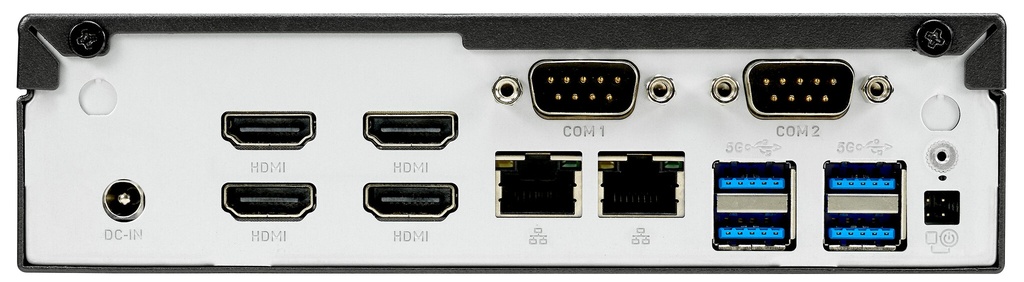 Shuttle XPC slim Barebone DH32U, Intel Pentium Gold 7505, 4x HDMI 2.0b 2x LAN, 2x COM, incl. VESA, , 24/7 permanent gebruik - Afbeelding 7