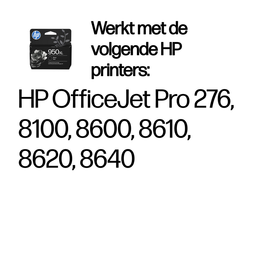 HP 950XL originele high-capacity zwarte inktcartridge - Afbeelding 2