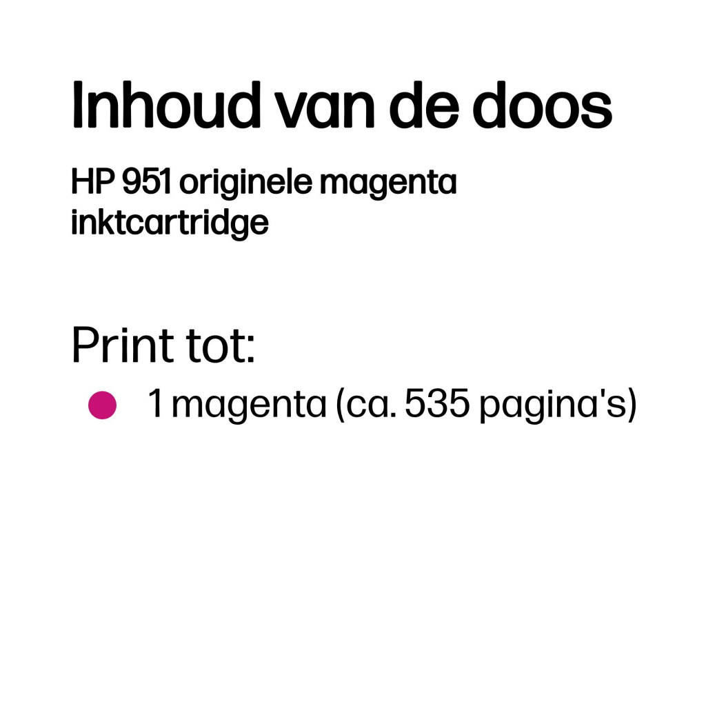 HP 951 originele magenta inktcartridge - Afbeelding 3