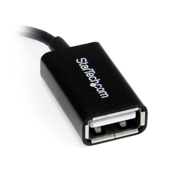 StarTech.com 12 cm rechtshoekige micro-USB-naar-USB-OTG-hostadapter M/F - Afbeelding 3
