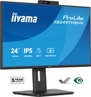 iiyama ProLite XB2497HSNH-B1 24IN IPS LCD 4MS 1920X1080 350CD/M2 HDMI/DP/USB 2 computer monitor 60,5 cm (23.8") 1920 x 1080 Pixe