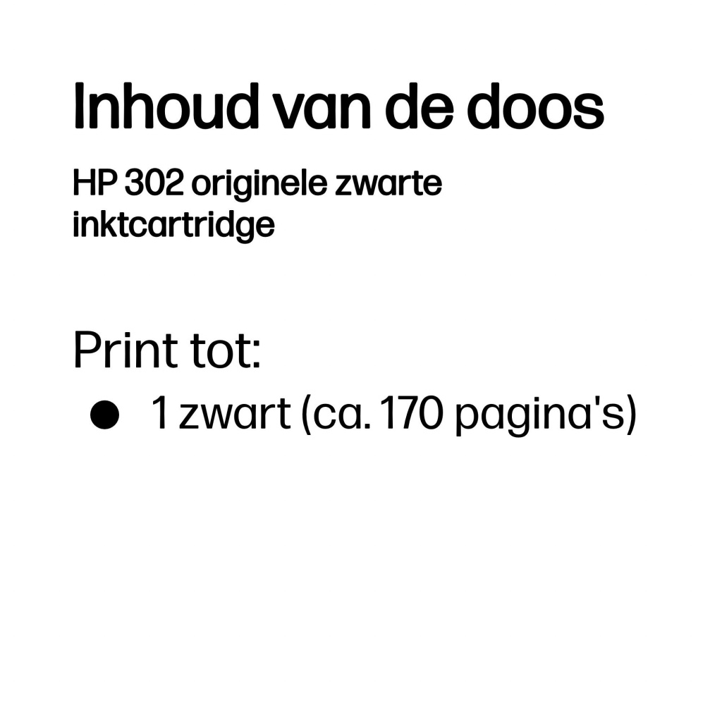HP 302 originele zwarte inktcartridge - Afbeelding 13