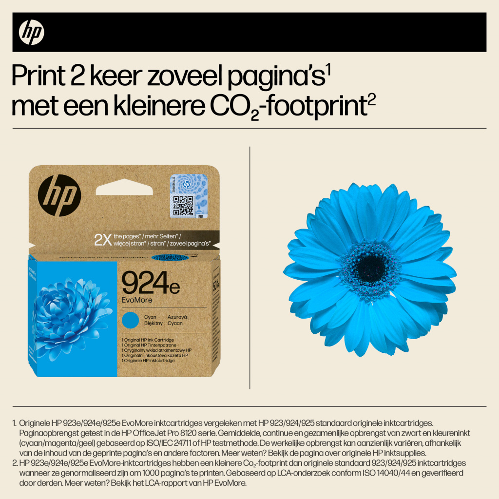 HP 924e EvoMore originele cyaan inktcartridge - Afbeelding 5