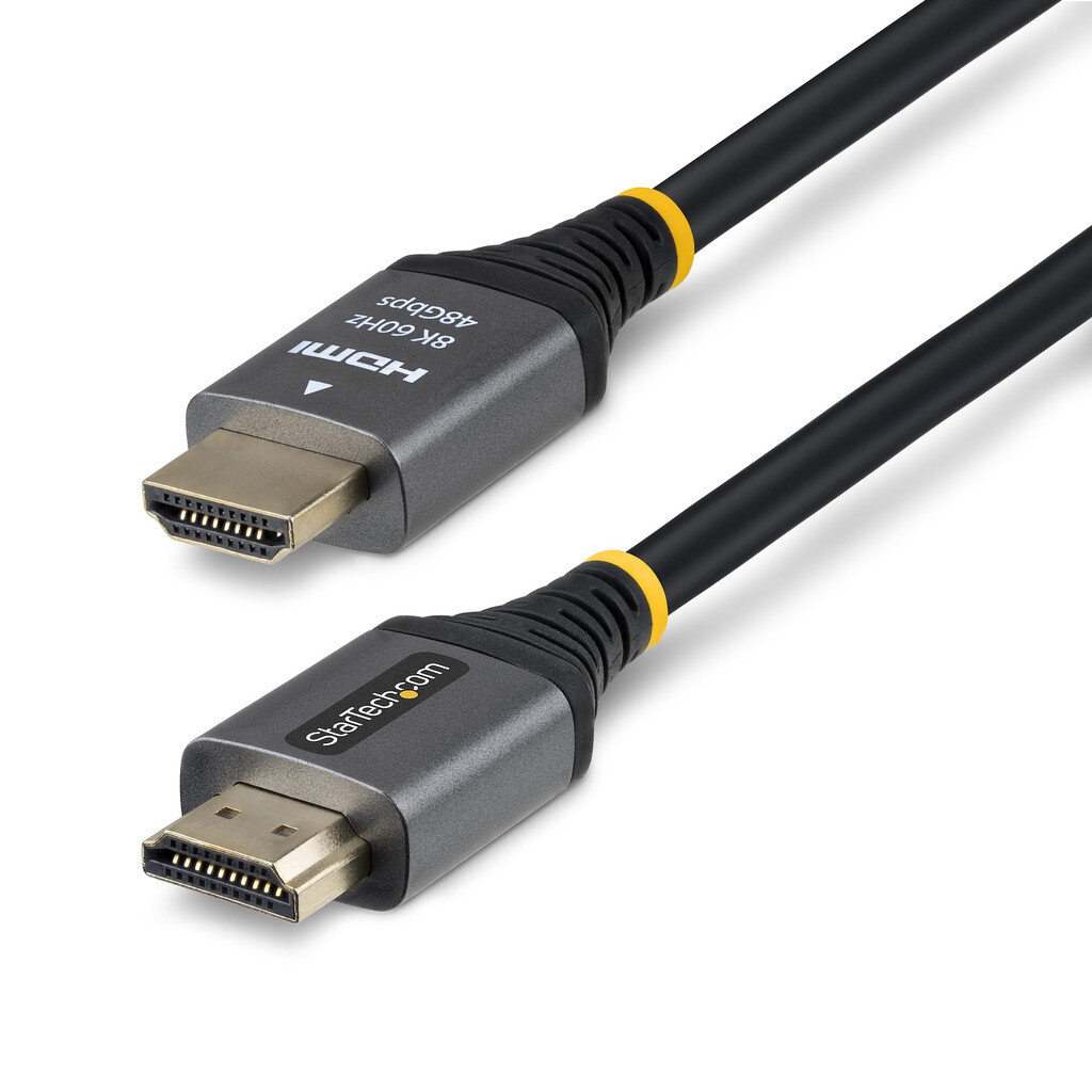 StarTech.com 30cm Gecertificeerde Ultra High Speed HDMI Kabel, 8K 60Hz/4K 120Hz, HDMI 2.1, HDR10+/eARC, 48Gbps, 8K HDMI, Monito - Afbeelding 2