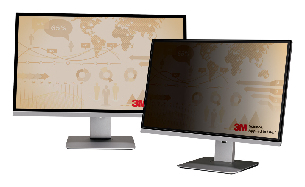 3M Privacy Filter voor 24in Monitor, 16:9, PF240W9B - Afbeelding 4