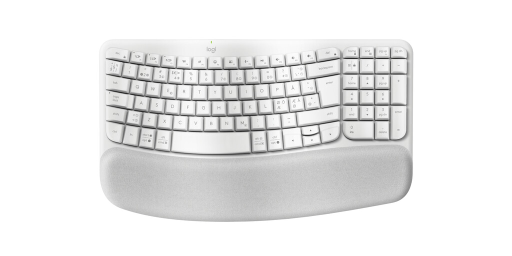 Logitech 920-012299 toetsenbord Kantoor RF-draadloos + Bluetooth QWERTY Scandinavisch Wit