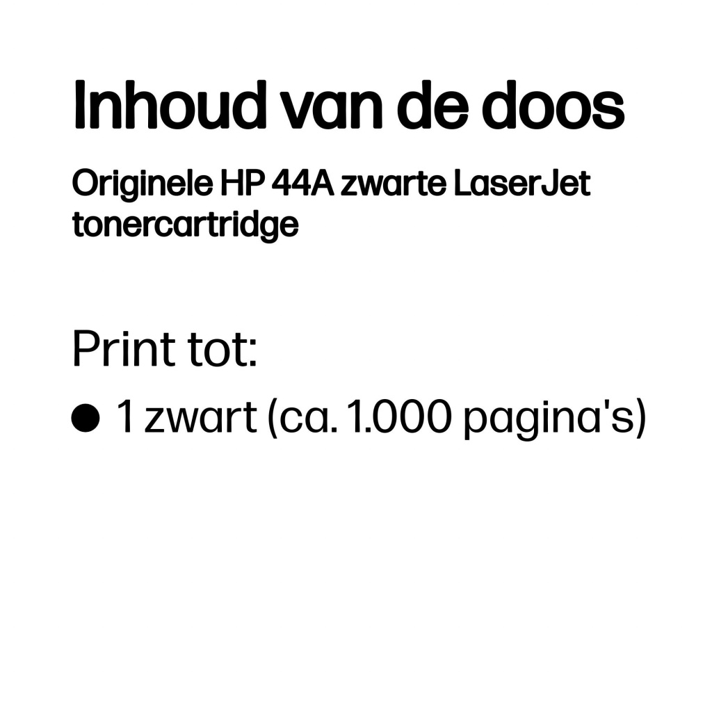 HP Originele 44A zwarte LaserJet tonercartridge - Afbeelding 3