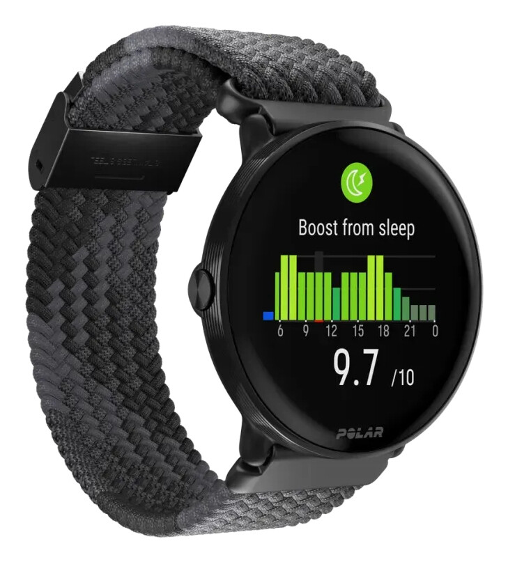Polar 900111828 smartwatch / sport watch 3,25 cm (1.28") AMOLED 416 x 416 Pixels Touchscreen Zwart GPS - Afbeelding 4